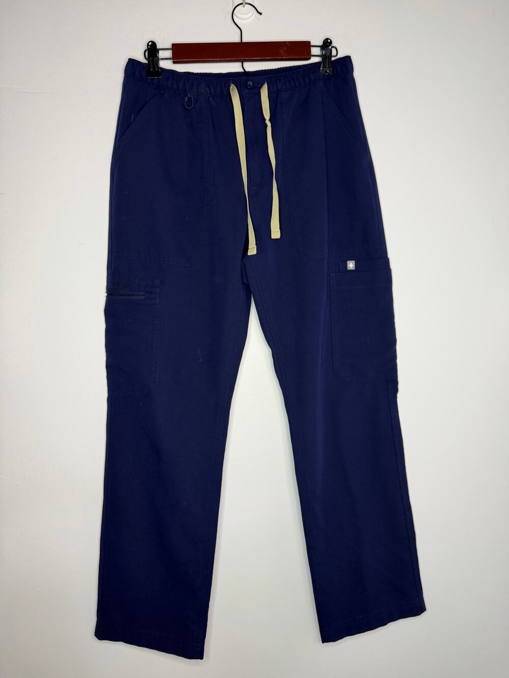 FIGS Technical Collection Stretch Blue Scrub Pants Womens Small Short
